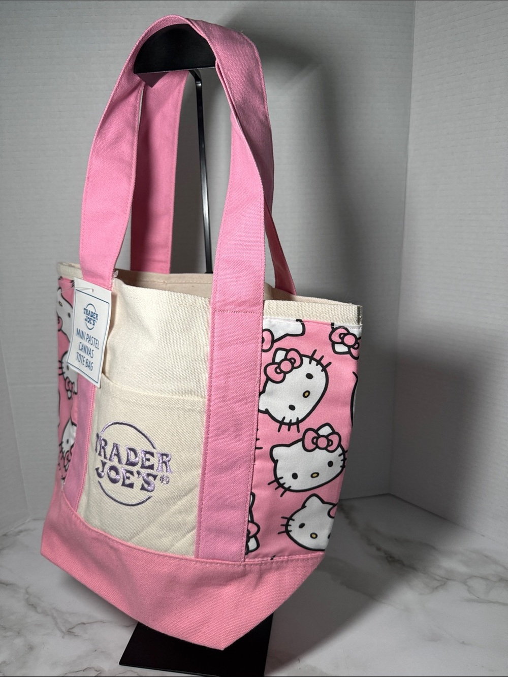 Custom Trader Joe Mini Tote - Pink, Hello Kitty, NWT - Picture 12 of 17